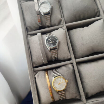 ساعت زنانه بند کرکره ای