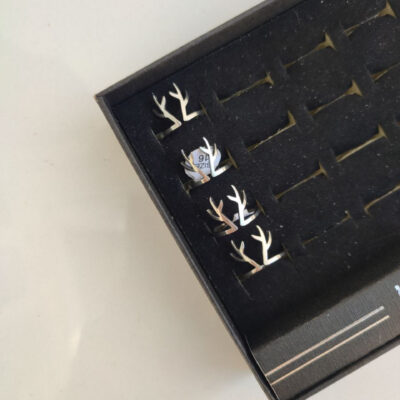 انگشتر طرح گوزن نقره ای