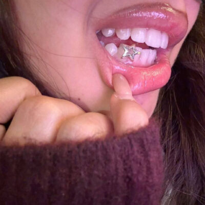 گریلز دندان مدل ستاره نقره ای